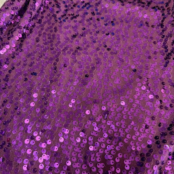 Y2k Sequin Weavers Purple Cami - Picture 2 of 5
